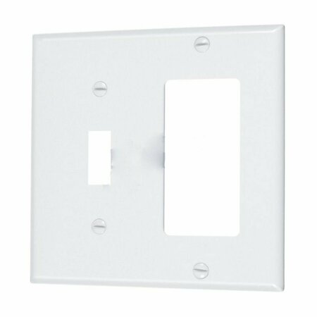 AMERICAN IMAGINATIONS Rectangle White Electrical Switch Plate Plastic AI-37077